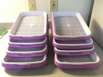 Brand New Purple - 8 water collection tray + 8 mesh traySeed Sprouter Tray | Food Grade Sprouting Tray