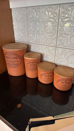 Terracotta kitchen jugs