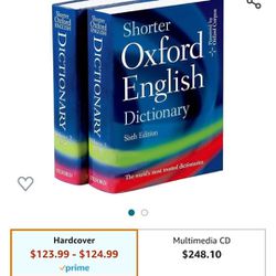 Shorter Oxford English Dictionary
6th Edition