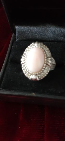 Judith Ripka Pink  opal  With White Zircon  15 GraOfms 