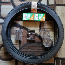 NEW Bicycle Bmx Parts Bundle 24" Black