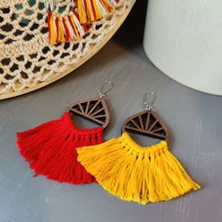 Kansas City Chiefs Tassel Earrings