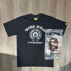 Bape black shirt  size Small