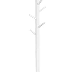 New White Solid Wood Tree Style Coat Hanger / Coat & Purse rack 