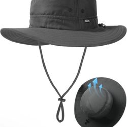 NEW IN BOX FURTALK Sun Hats for Men Women Packable Wide Brim Summer UV Protective Bucket Hat UPF 50+ Hat for Fishing Hiking
