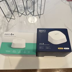 eero 6+ Wi-Fi Router and eero 6 Wi-Fi Extender