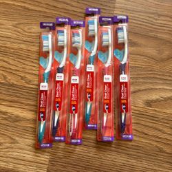 Lot Of 6 Medium Toothbrushes 