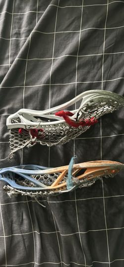 Two Used Lacrosse Heads with Mesh