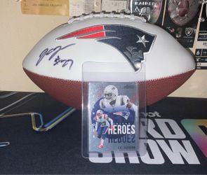 New England Patriots Signed Autographed J.C Jackson Full Size 6x Super Bowl XXXVI Champions Football Ball Beckett C.O.A Hologram
