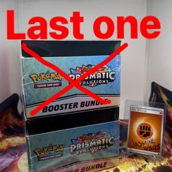 UK Exclusive Pokemon Prismatic Evolutions Booster Bundle Display