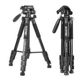 ZOMEi Q111 Portable Aluminum Tripod Stand Kit for Live Broadcast Video Photography and Wildlife Photography