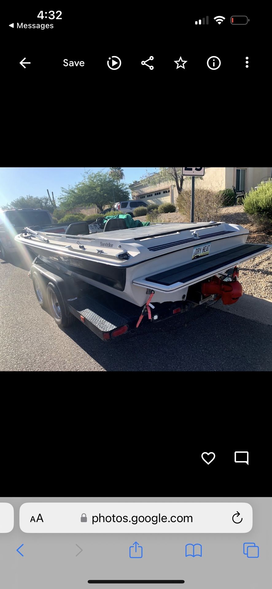 21 ft Jet Boat V-8 '1979 Rowdy Sandollar -Panther Jet Drive