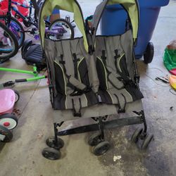 Side By Side Double stroller Umbrella 