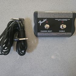 Fender 2-Button Footswitch: Channel/Chorus On/Off With 1/4 Inch Jack