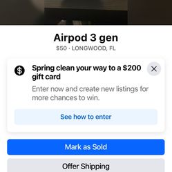 50$ Gen 3 Airpods Negotiable 