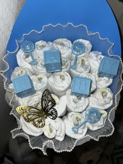 Baby Boy Diaper Bouquet Baby Shower Gift