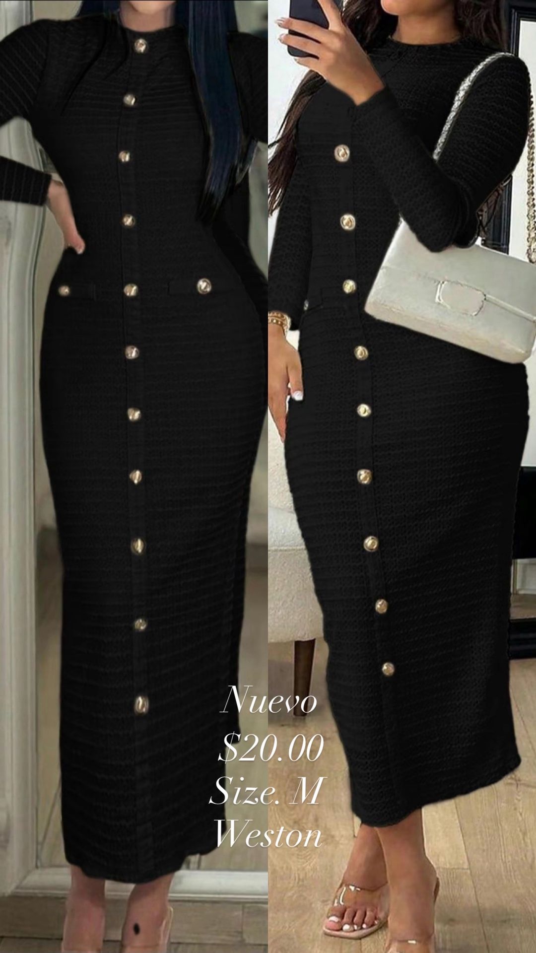 Dress Size M Black And Pink New In Bag