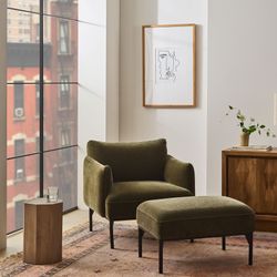 2 West Elm Penn chairs