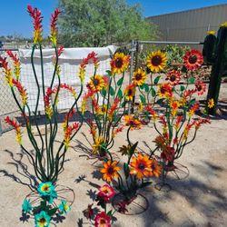 Metal Yard Art, Wind Spinners & POTTERY 🌴 🪷 