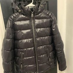 Glossy Puffer Jacket Guess Hoodie 