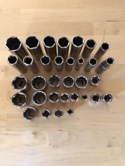 Stainless steel socket wrench bits