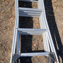 Gorilla  Heavy Duty Aluminum Ladder - Multipurpose  Folds and Extends to 14 -16 ft