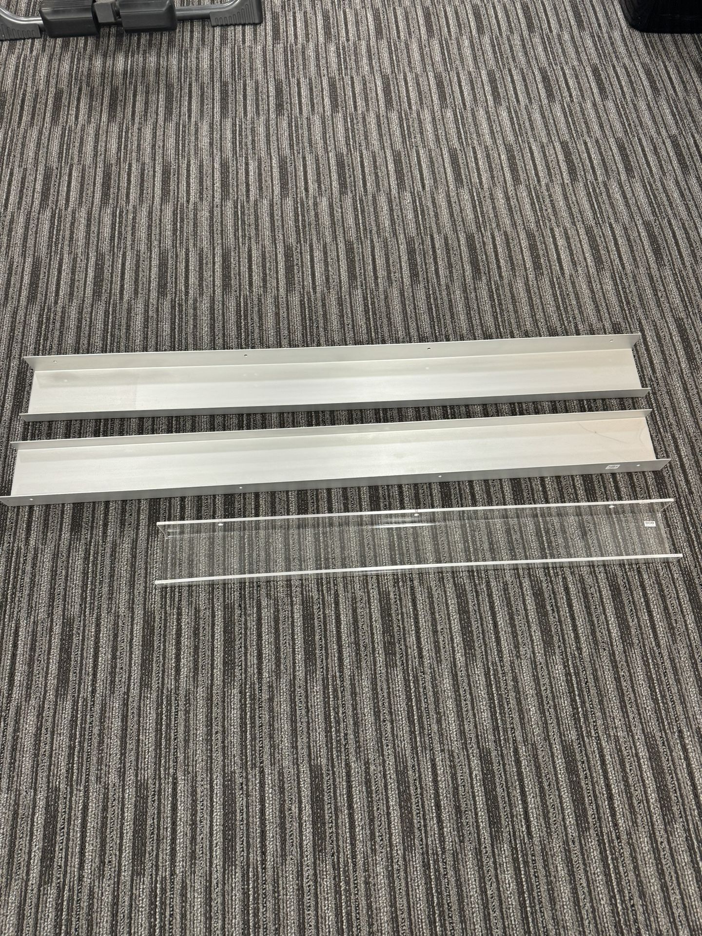 Metal And Acrylic shelves 