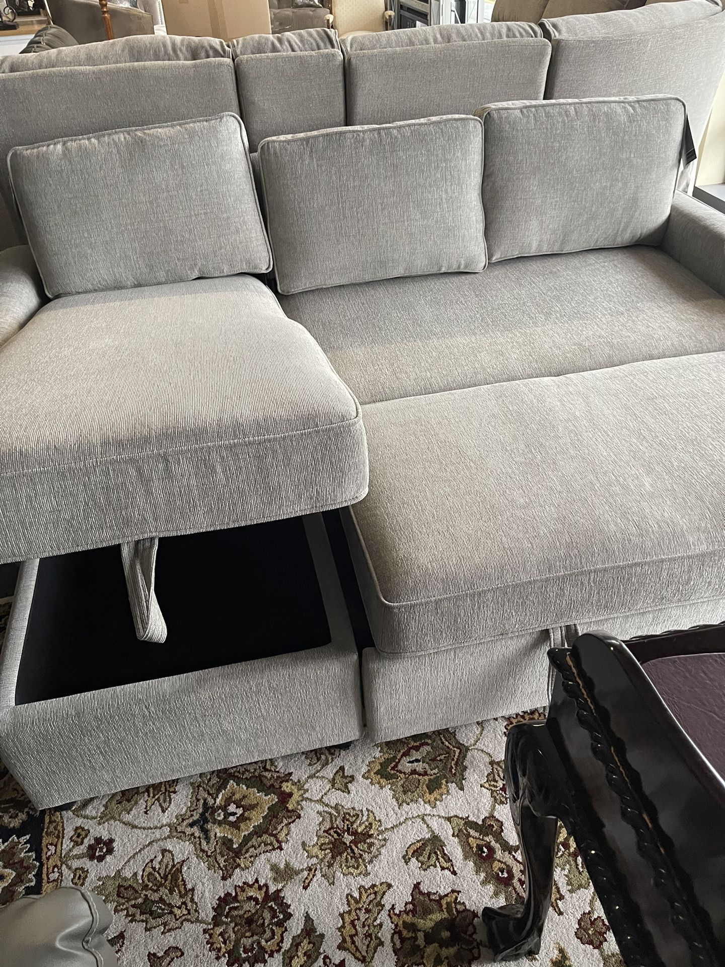 Sofa With Pull Out Bed And Storage Chaise On Sale