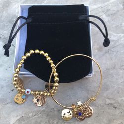 Gold bracelets, Bangle Bracelets,  Charm Bracelet