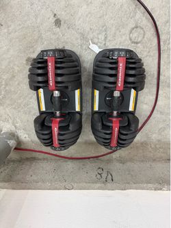 52.5 lbs BOWFLEX DUMBBELLS
