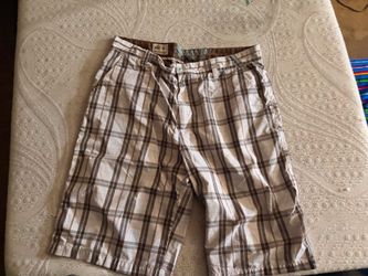 Quiksilver Edition men's plaid chino shorts