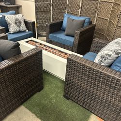New outdoor Patio Furniture Set With Fire Pit
