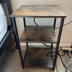 End Table With Charging Station