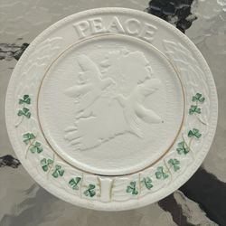 BELLEEK Peace Plate