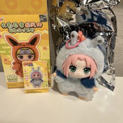 Authentic Naruto Beast Party Plush Plushie Keychains Sakura