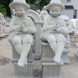 Firm.. 30" Tall, Each 150.00 Fishing Boy concrete