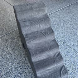 7 Step Step Dog Stairs for High Beds 30-33 inches Tall, Dark Grey