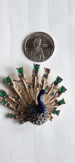 Marcel Boucher 8908 Peacock Bird Broach