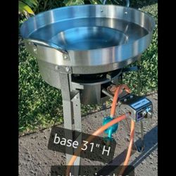 Disco stainless steel And Base Alta Con Cubrevientos