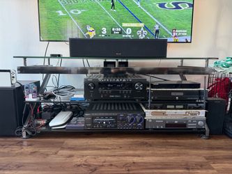 Glass Entertainment TV Console