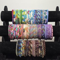 Glass Bead Bracelets 8" $5 EACH