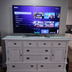 White Dresser/ TV Stand