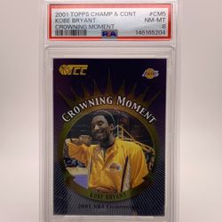Kobe Bryant 2001 Topps TCC Crowning Moment PSA 8