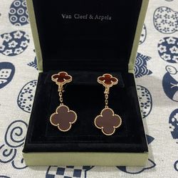 Van Cleef & Arpels Magic Alhambra Earrings with 18K Gold