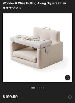 Wonder And Wise Rolling Along Square Chair