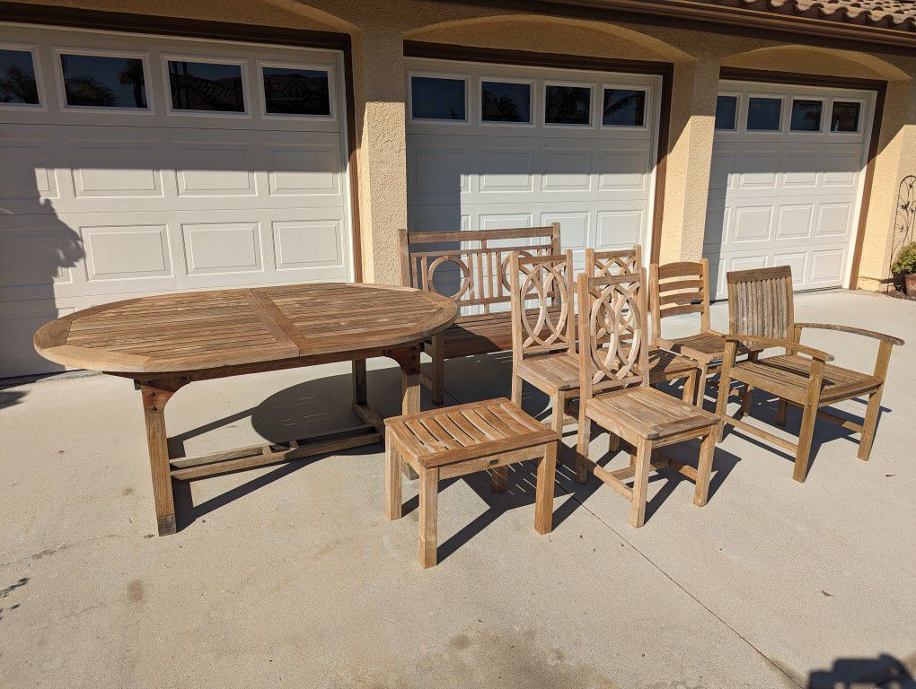 Teak Outdoor Patio Furniture Set