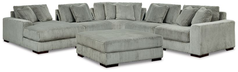 Lindyn Fog 5-Piece Sectional and Ottoman (Online Special Price)