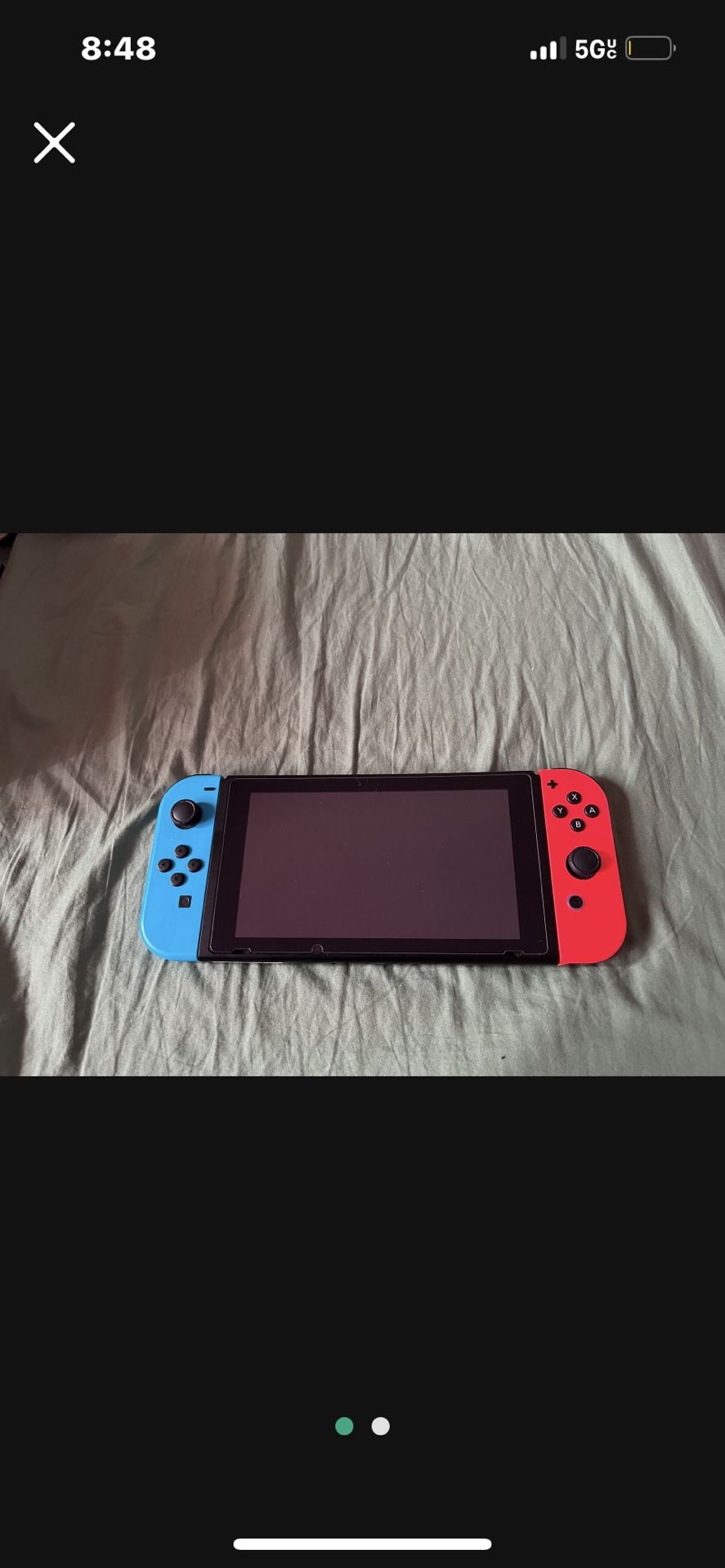Nintendo Switch With Charger No Dock 