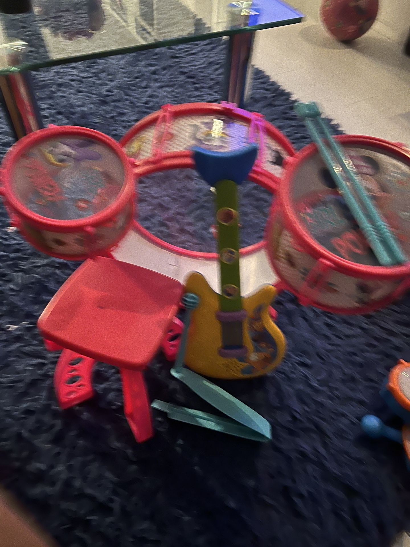 Kids Drums And Guitar Instruments 