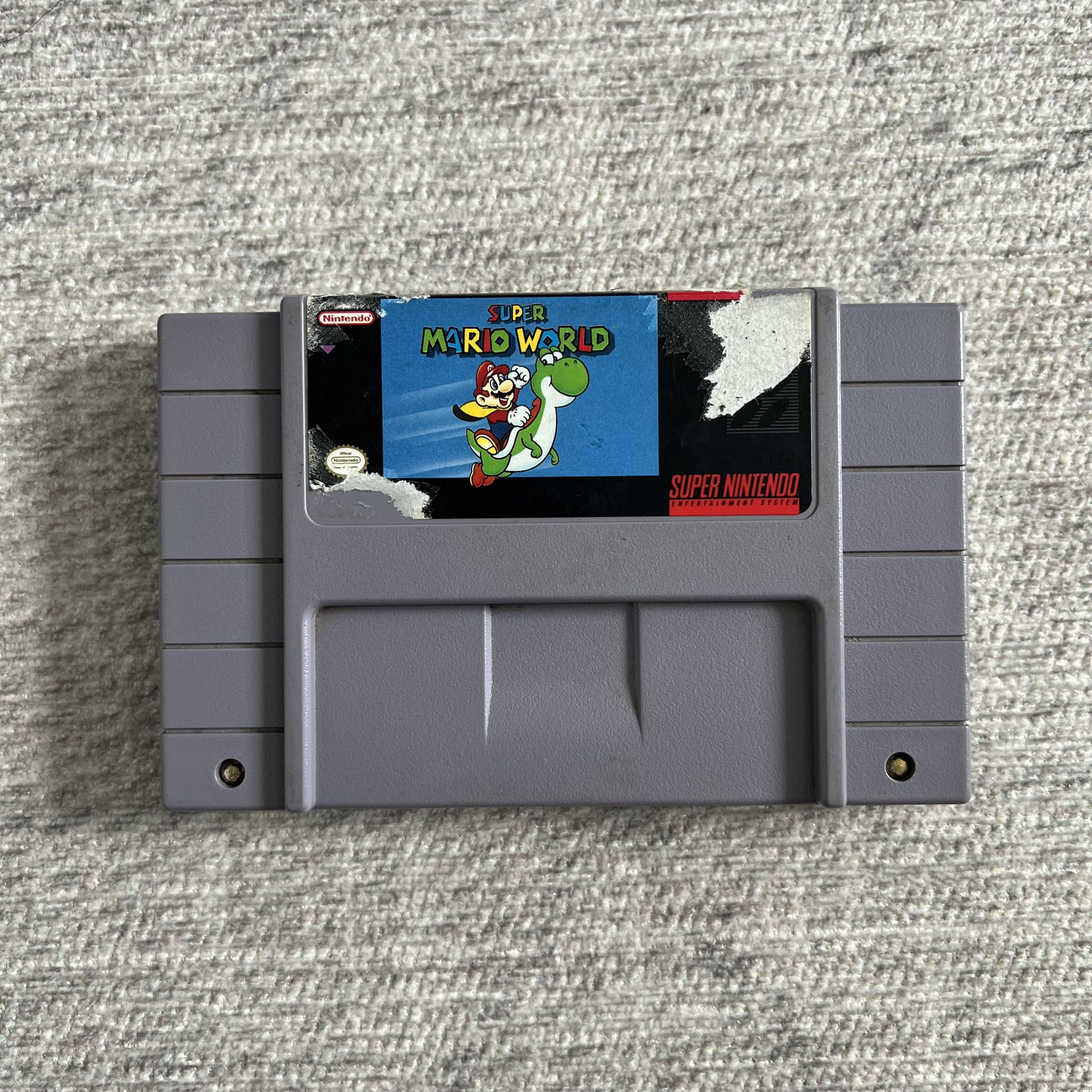 Super Nintendo SNES Super Mario World Video Game Cart Cartridge ONLY